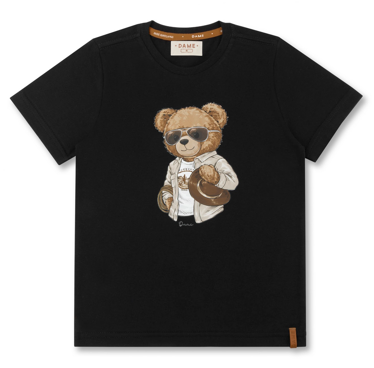 Camisa Infantil  Preto Algodão Teddy Ray Ban - Dame