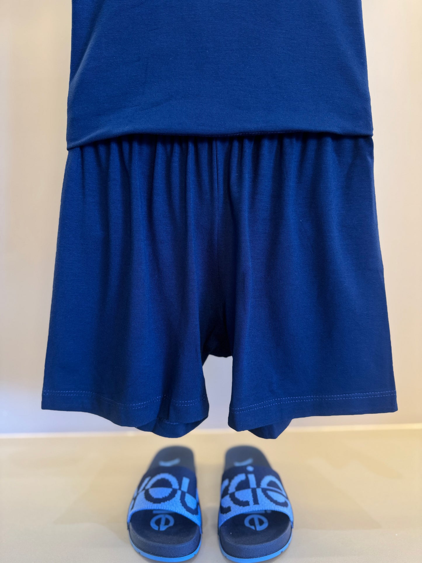 Pijama Infantil Le Basique Blusa MC e Shorts Azul Infinito - Conforteca