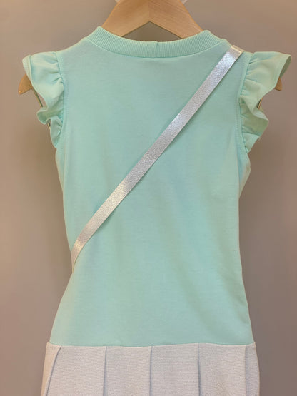 Vestido Infantil Comfy com Bolsa de Cachorrinho Acqua - Gabriela Aquarela