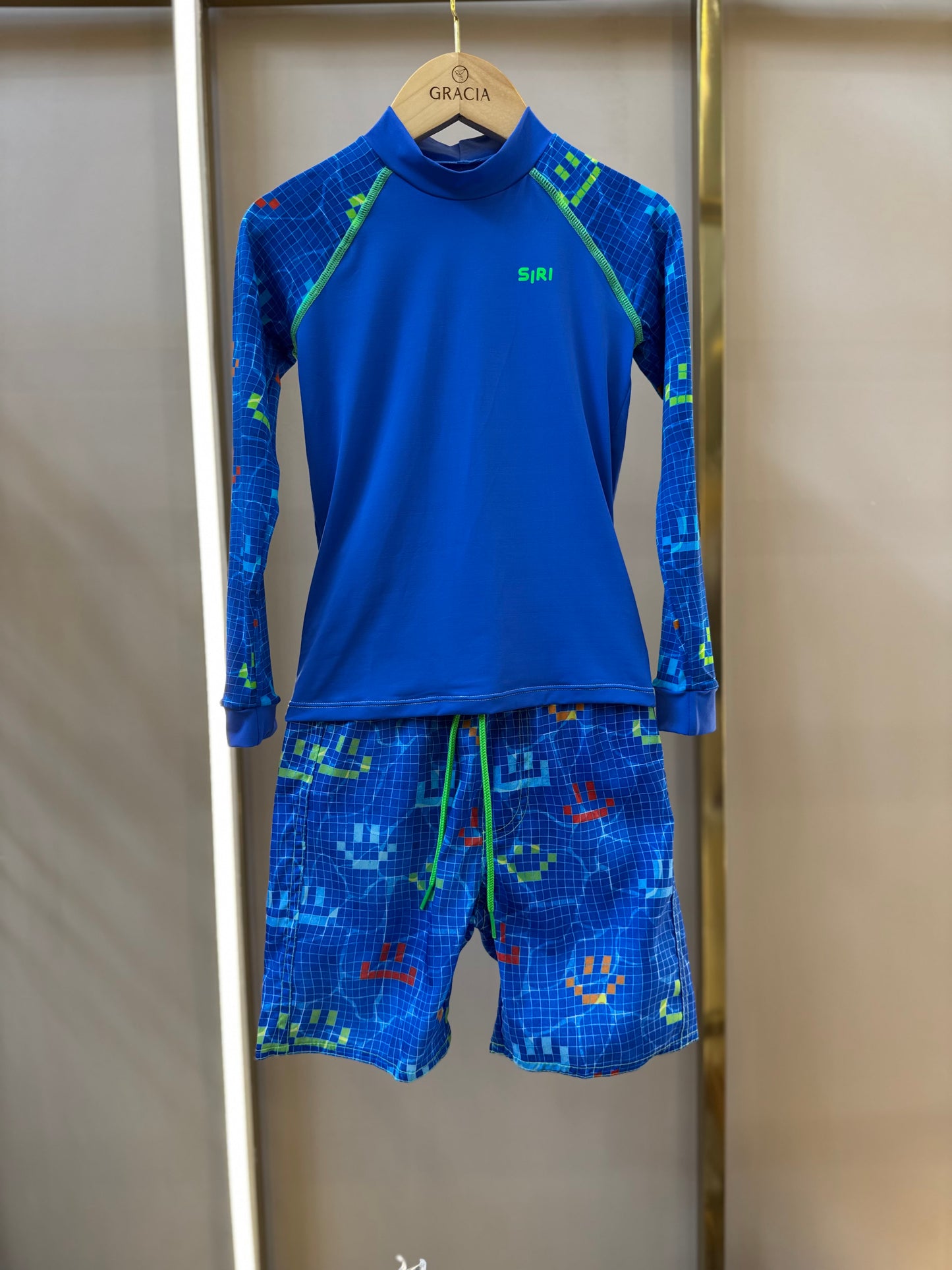 Conjunto Infantil Blusa ML e Sunga Lucca Aqua Play - Siri Kids
