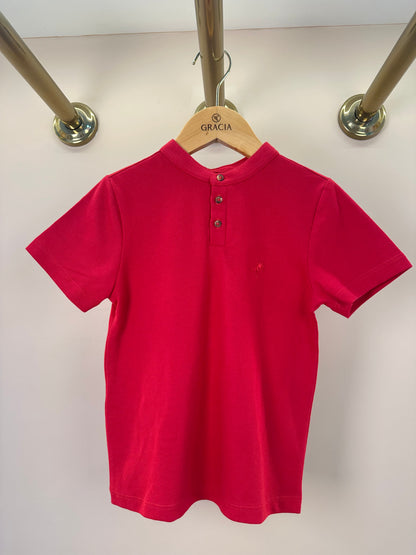 Polo Infantil Piquet Cavalo Bordado Vermelho - Dame