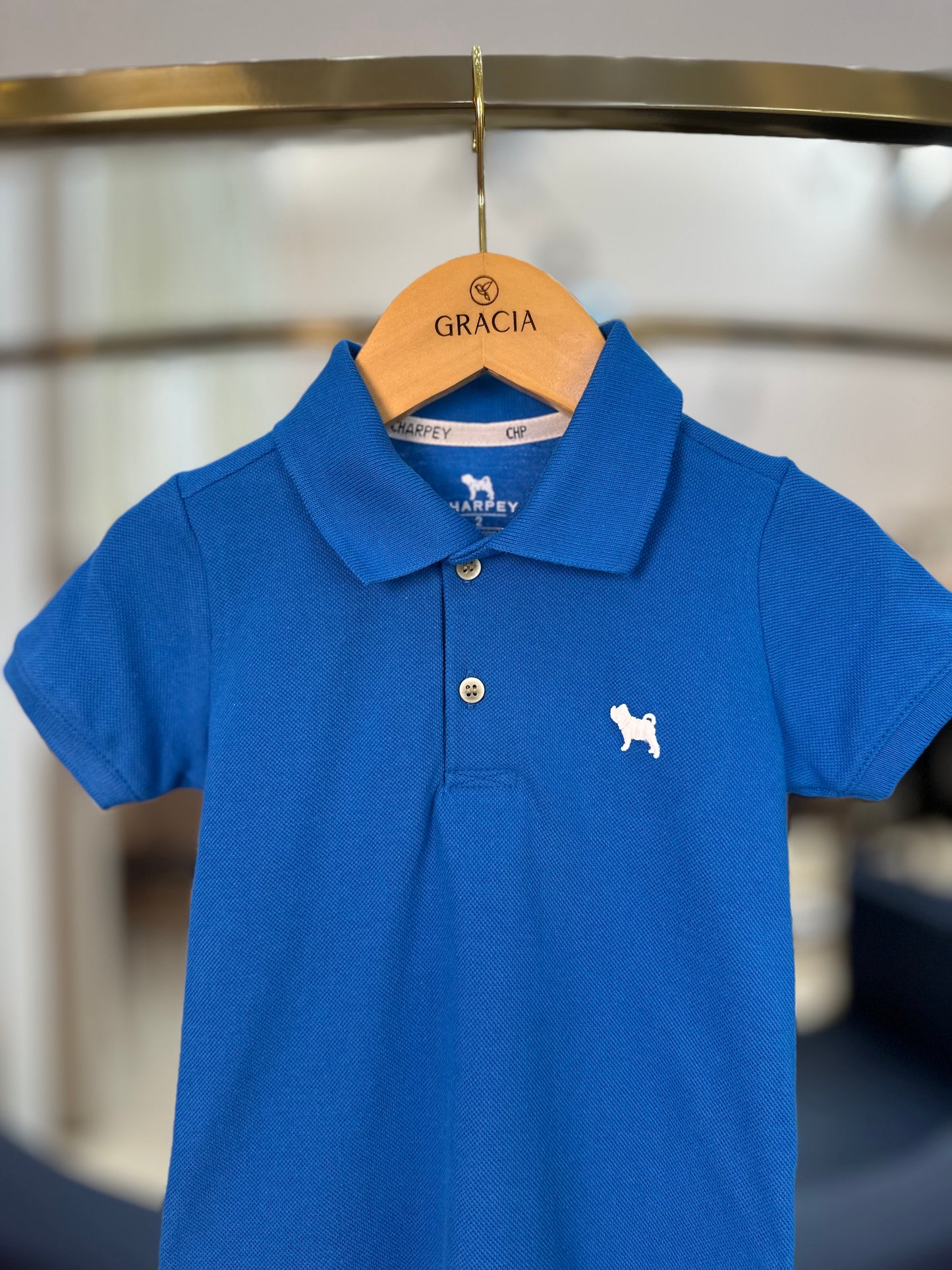 Camisa Polo Infantil Piquet Royal - Charpey