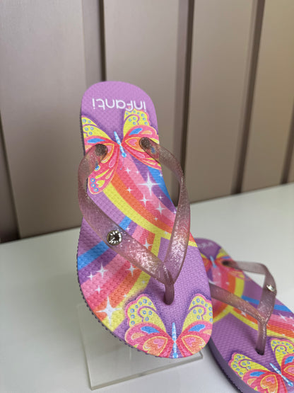 Chinelo Infantil Borboleta Lilás - Infanti