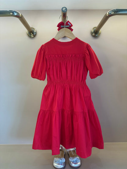 Vestido Infantil Malha Franzida Casual - Animê