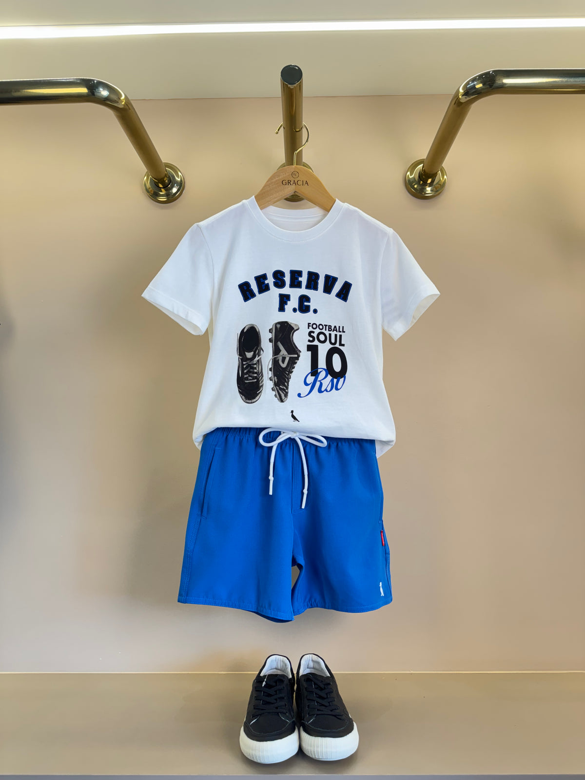 Camiseta Infantil Algodão FC Chuteiras - Reserva Mini