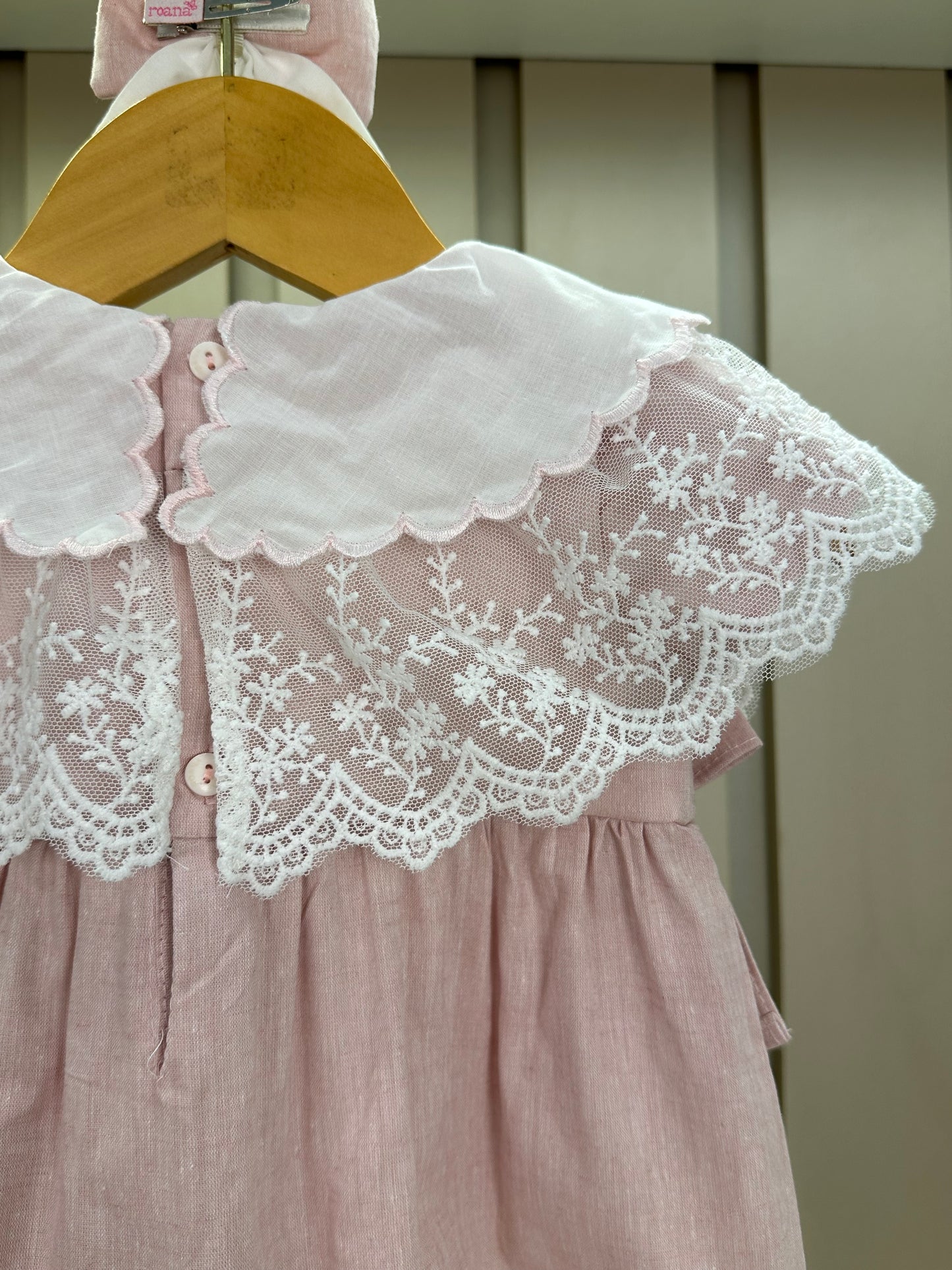 Pimpão Bebê Renda Bordado Flores  - Roana