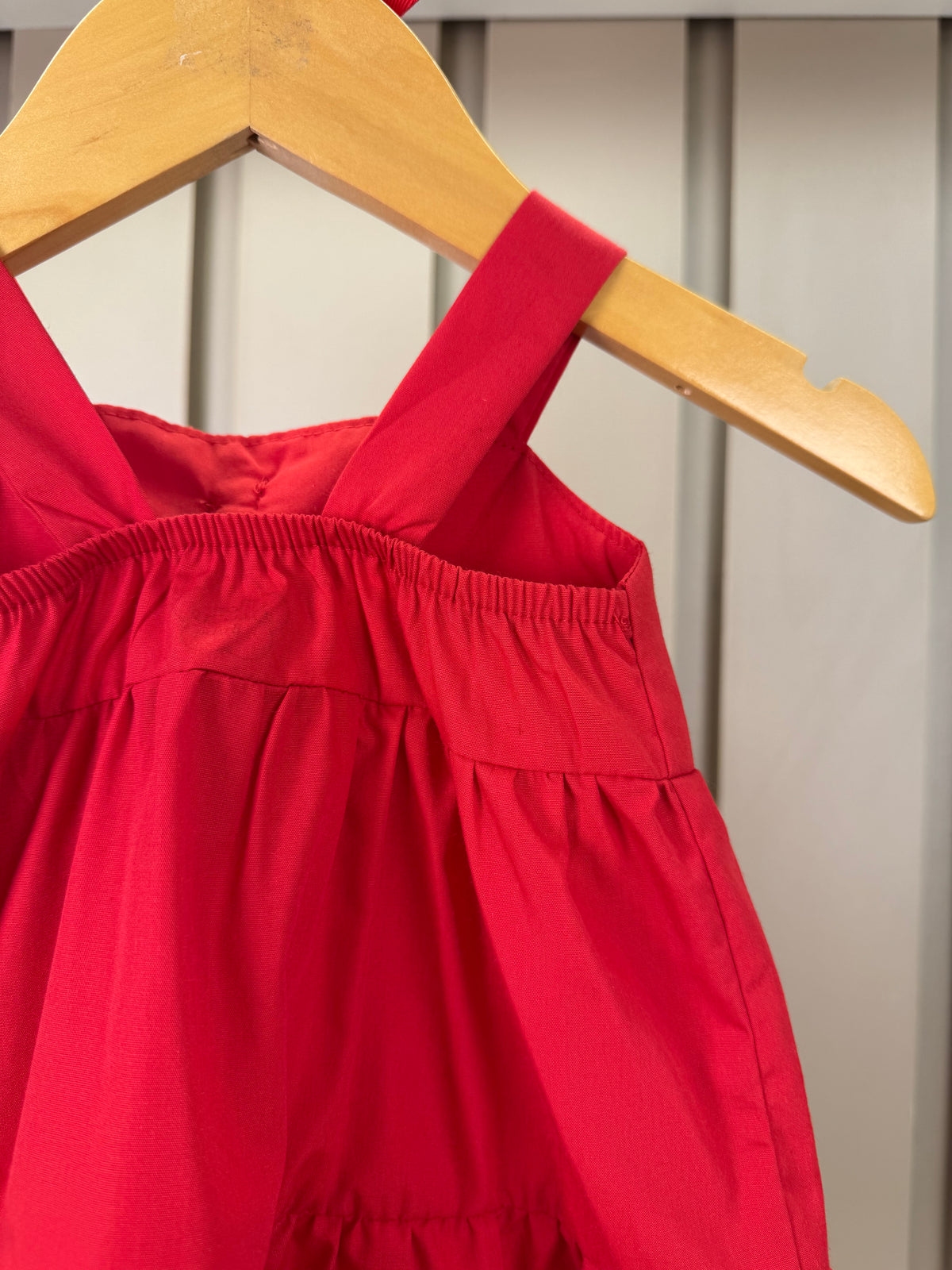 Vestido Infantil Laço Maxxi Babados Em Camadas Vermelho - Mon Sucre