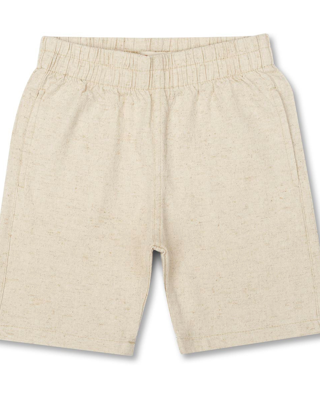 Conjunto Infantil Camiseta Algodão Teddy Conversível Malibu e Bermuda Linho Elastano Bege - Dame