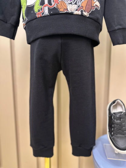 Conjunto Infantil Moletom Blusão Toy Story  e Calça Preta - Youccie