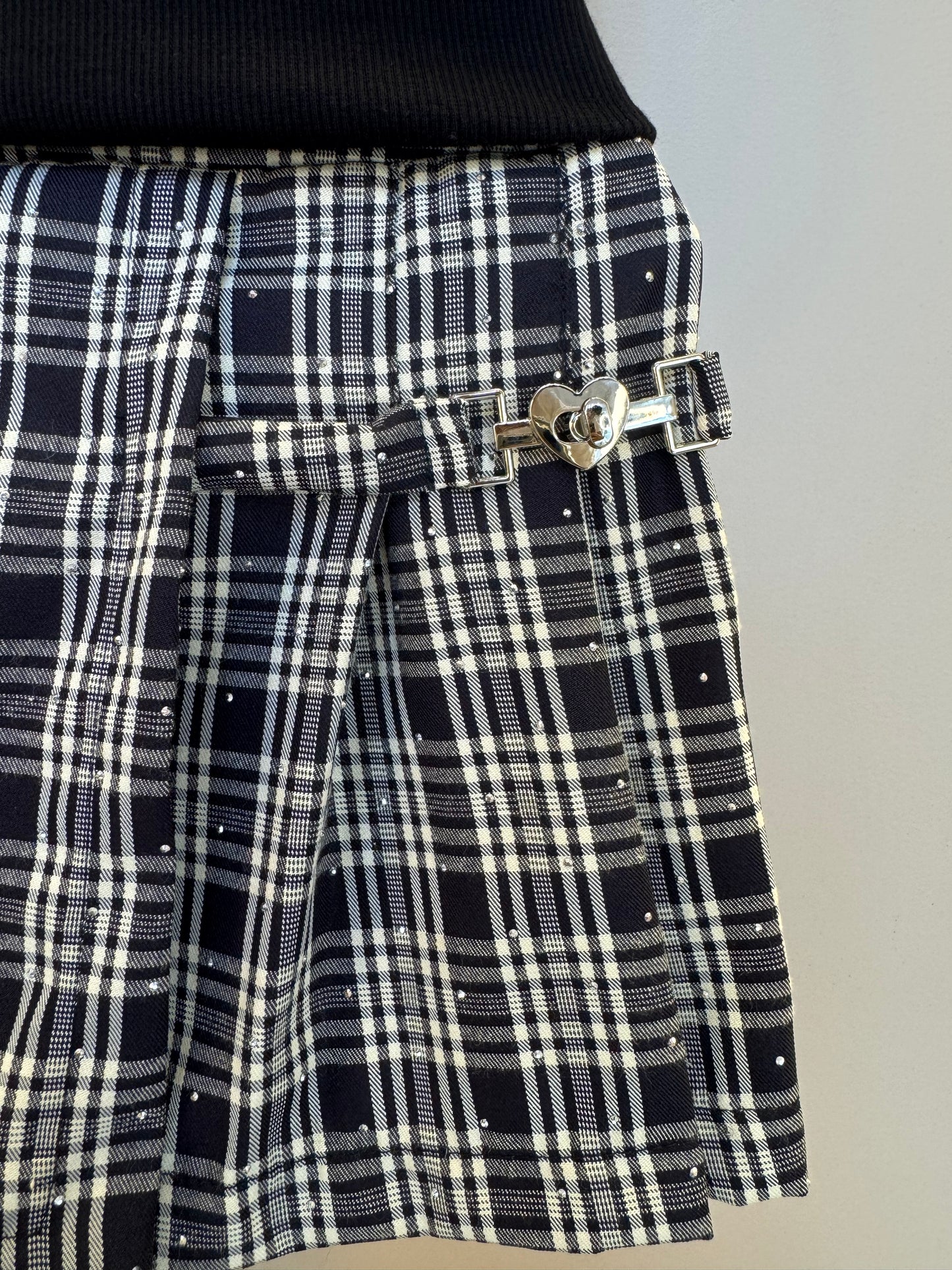 Conjunto Infantil Alfaiataria Blusa e Saia-Shorts - Petit Cherie