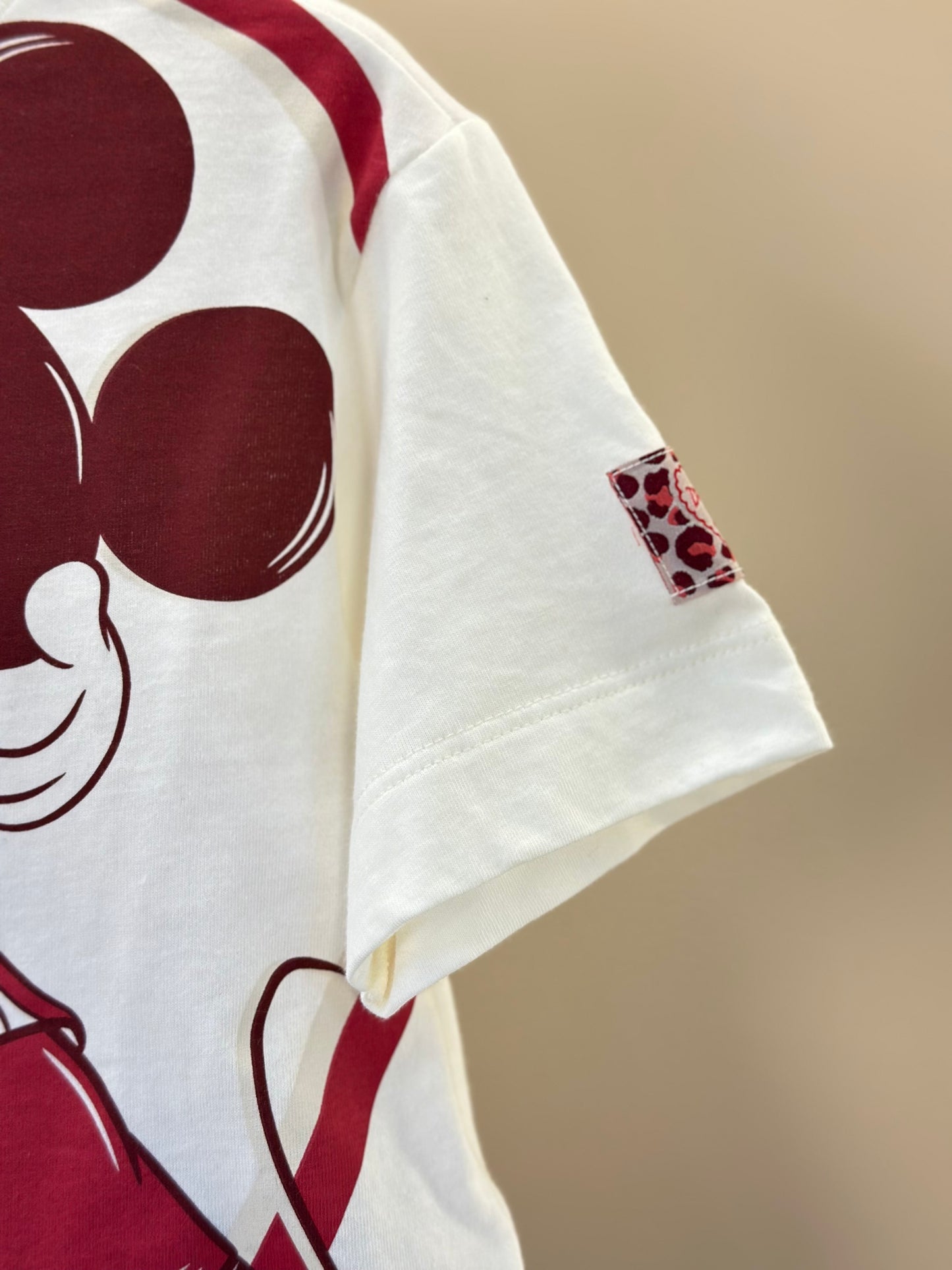 Conjunto Infantil Blusa Minnie & Mickey Berry Pérola e Saia-shorts Jeans Pregas - Animê