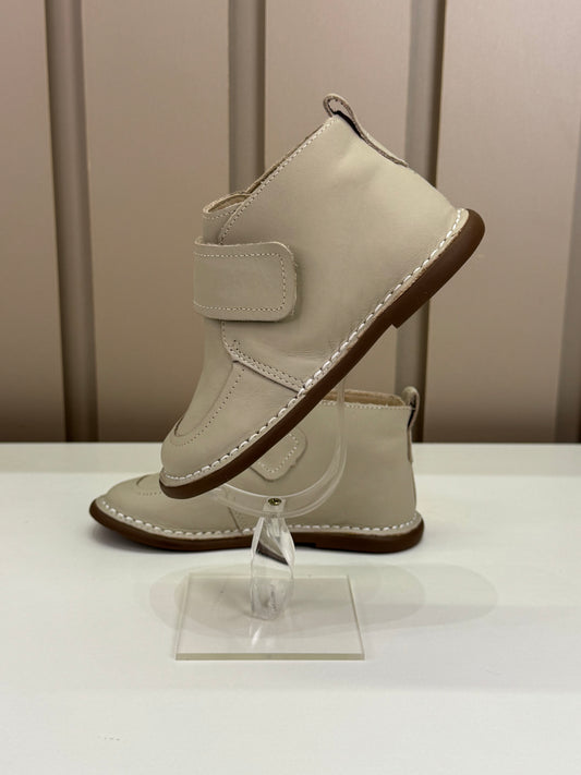 Bota Infantil Couro Caçador Areia - Petit Cheval