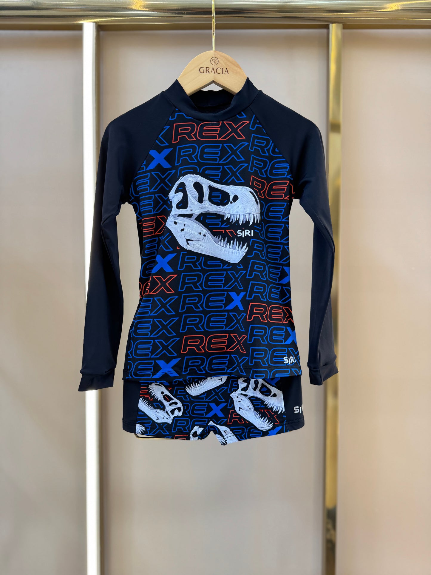 Conjunto Infantil Blusa ML e Sunga Murilo Rex - Siri Kids