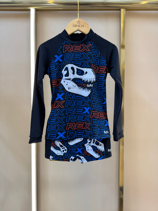 Conjunto Infantil Blusa ML e Sunga Murilo Rex - Siri Kids