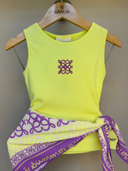 Blusa Infantil Melão Lenço ANM - Animê