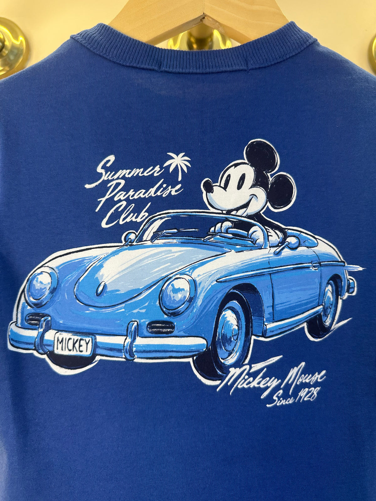 Conjunto Infantil T - Shirt Mickey Mouse e Bermuda Estampa Carros Clássicos - Youccie
