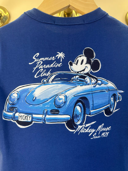 Conjunto Infantil T - Shirt Mickey Mouse e Bermuda Estampa Carros Clássicos - Youccie