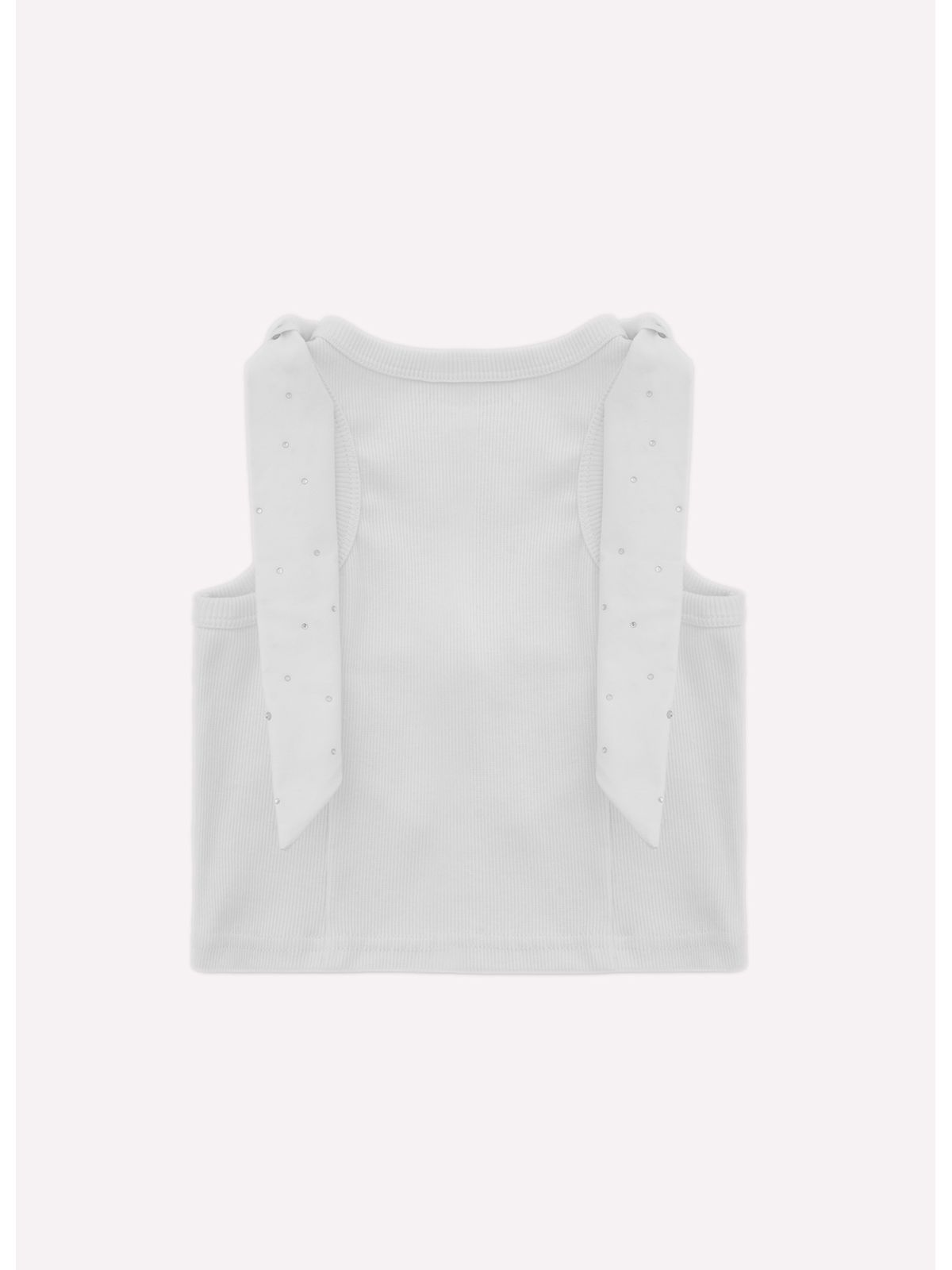 Blusa Cropped Laços Cristais - Pituchinhus