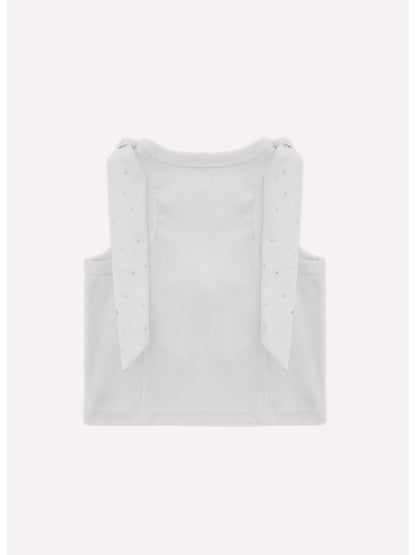 Blusa Cropped Laços Cristais - Pituchinhus