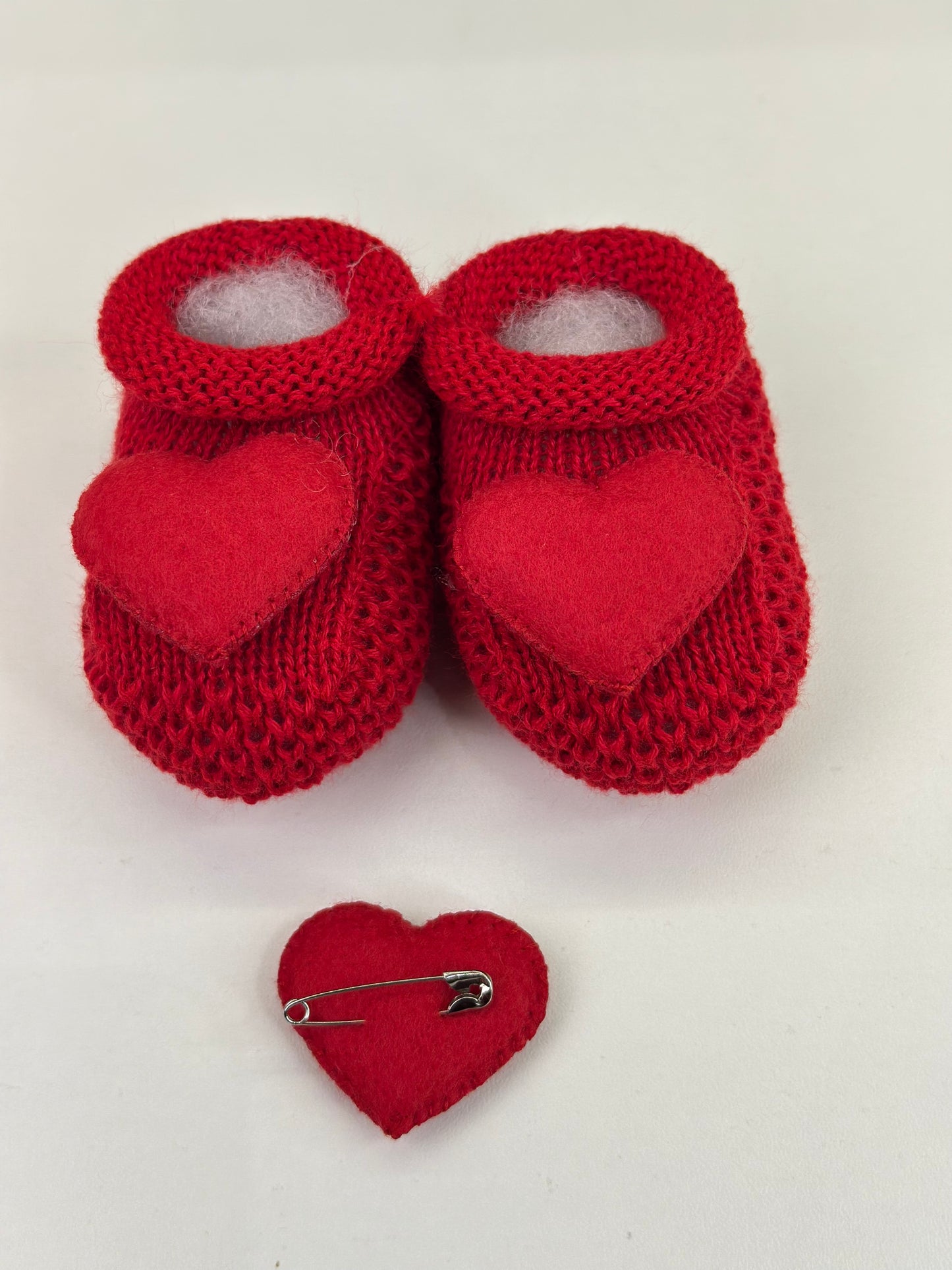 Kit Primeiro Sapatinho Bebê Pai & Filho Vermelho - Roana