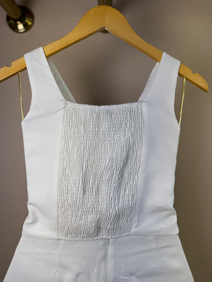 Conjunto Teen Alças Largas e Shorts Off White - Vanilla Cream