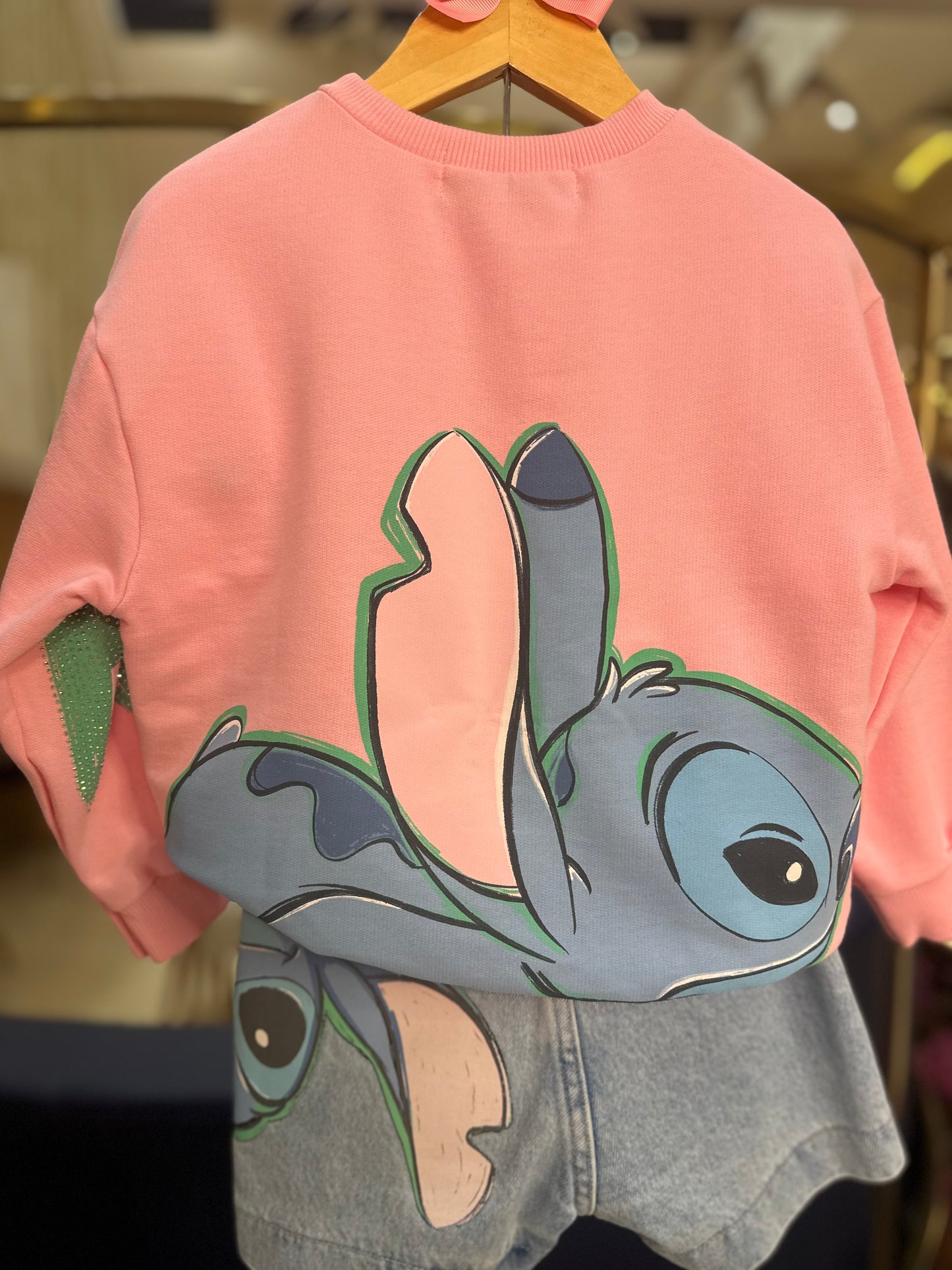 Casaco de Moletom Infantil Stitch Blossom - Animê