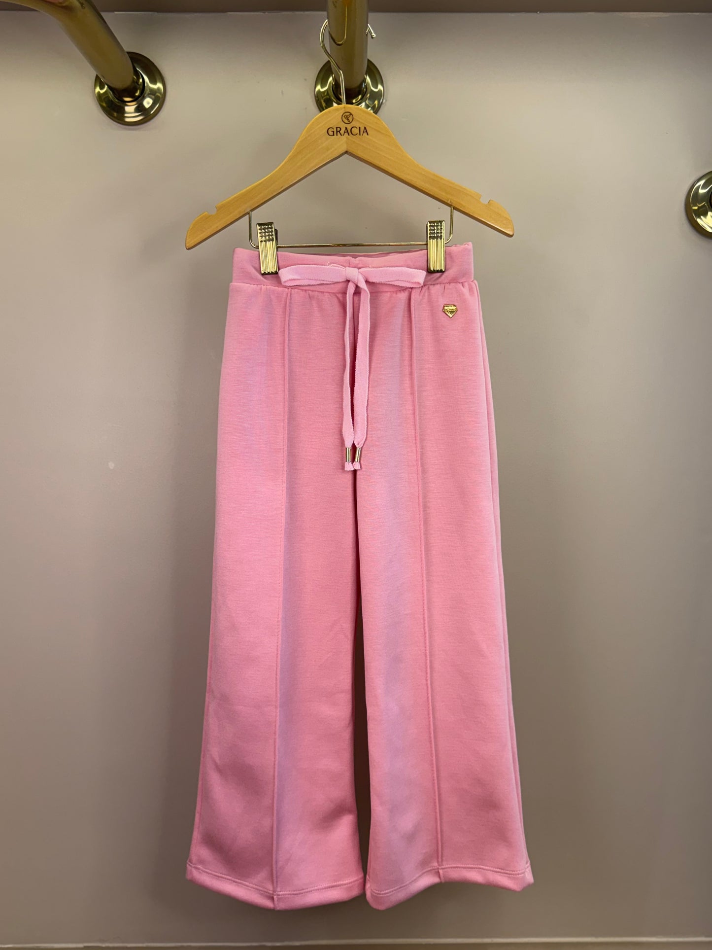 Calça Infantil Wide Leg Tecnonew Rosa - Infanti