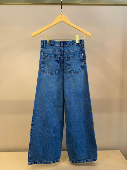 Calça Jeans Teen Modelagem Reta - Vanilla Cream