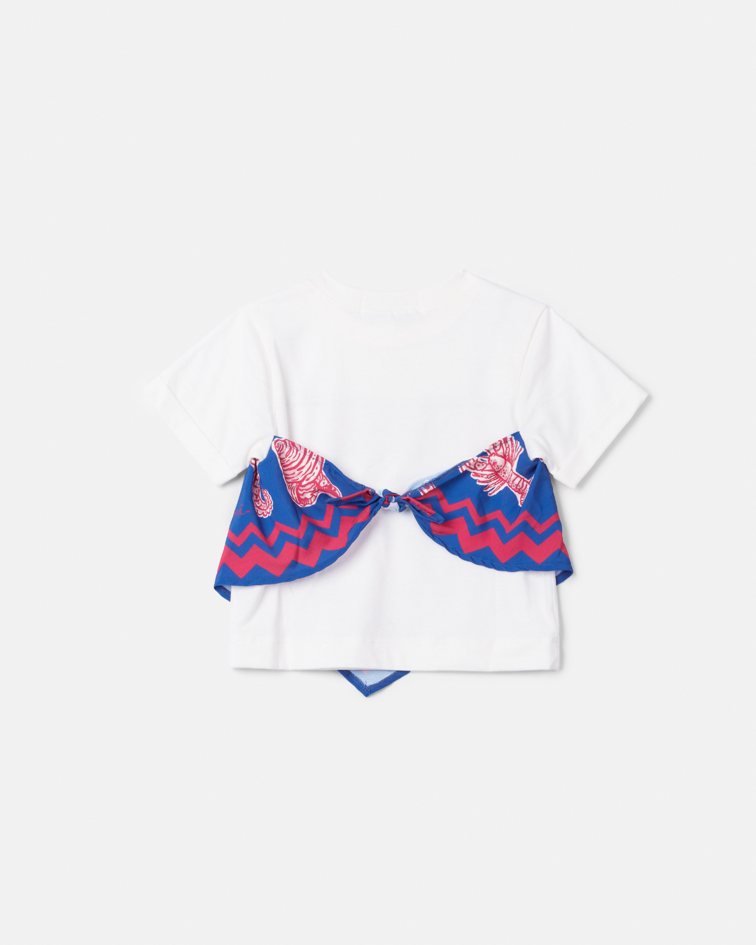 Conjunto Infantil Blusa Lenço Blue Sea e Shorts Jeans Pingentes - Animê