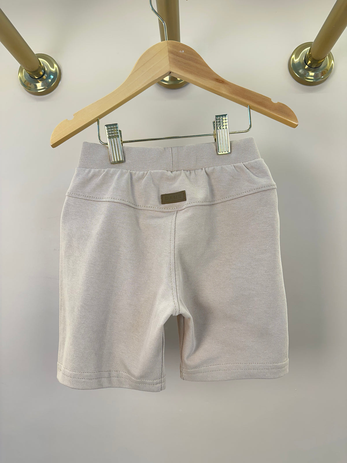Conjunto Infantil Camiseta Teddy Bananas e Bermuda Bege - Dame
