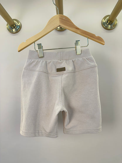Conjunto Infantil Camiseta Teddy Bananas e Bermuda Bege - Dame