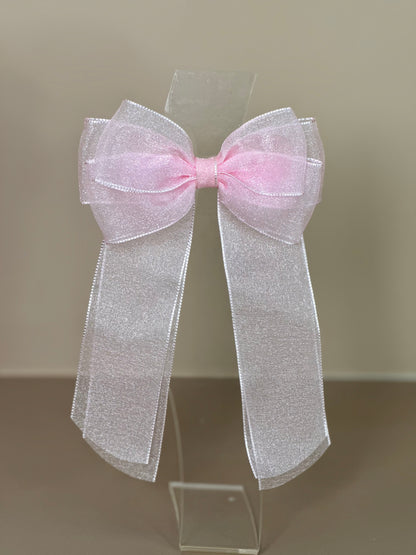 Laço Infantil Special Alongado All Organza Rosa Claro - Gracia