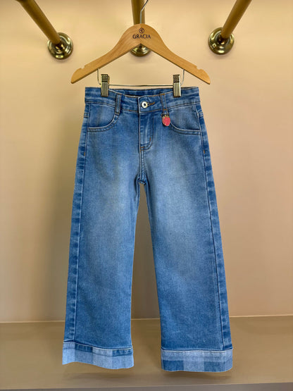 Conjunto Infantil Blusa Tricot Minnie Tennista e Calça Jeans Mini-Joia Morango - Animê