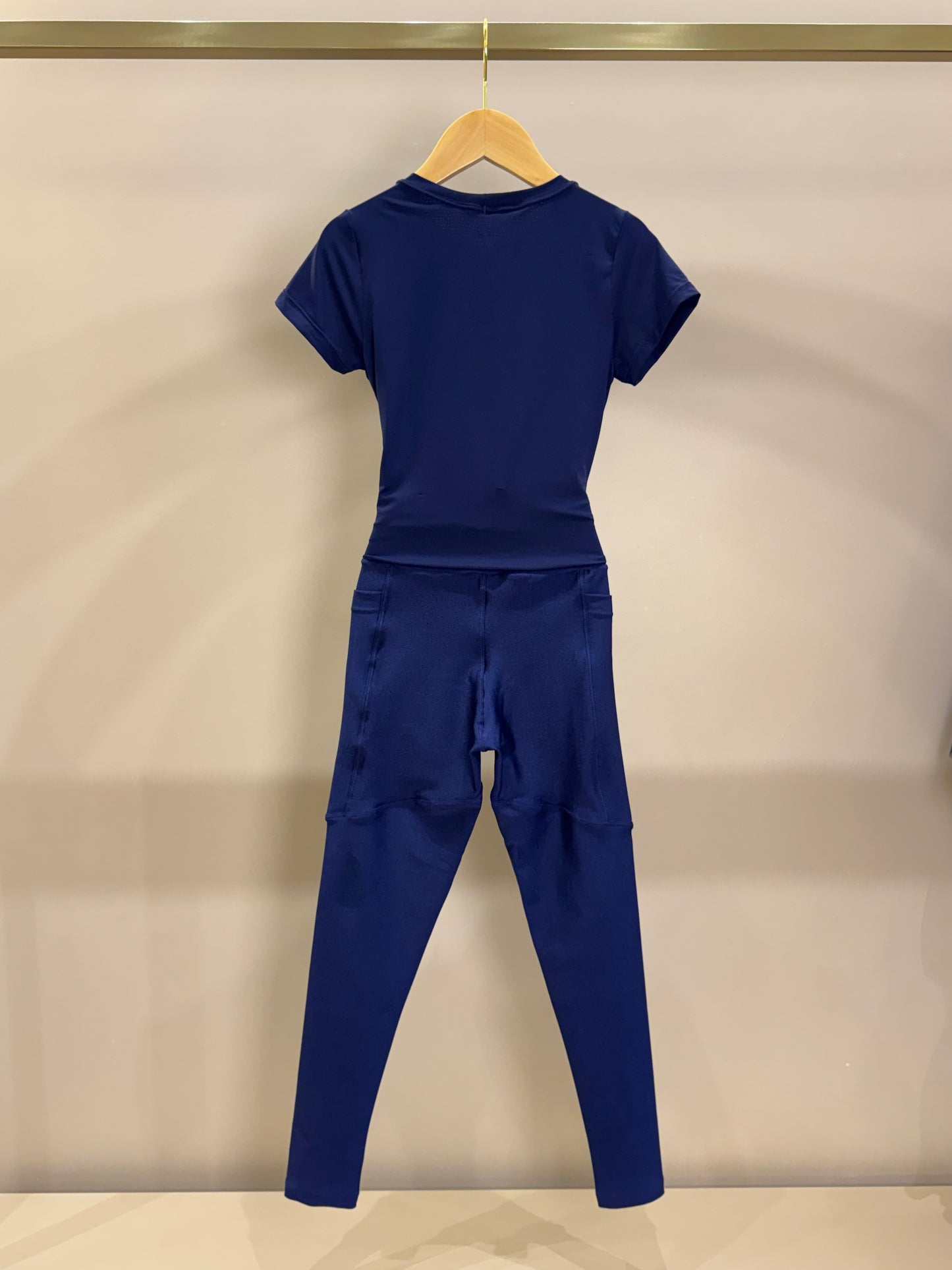 Conjunto Infantil Blusa Maria New Trip Marinho e Legging Fuseau Soraia Trilobal Marinho - Siri Sport