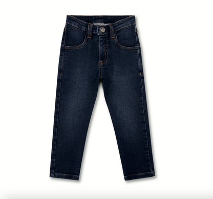 Calça Infantil Skinny Elastano marinho Jeans - Dame