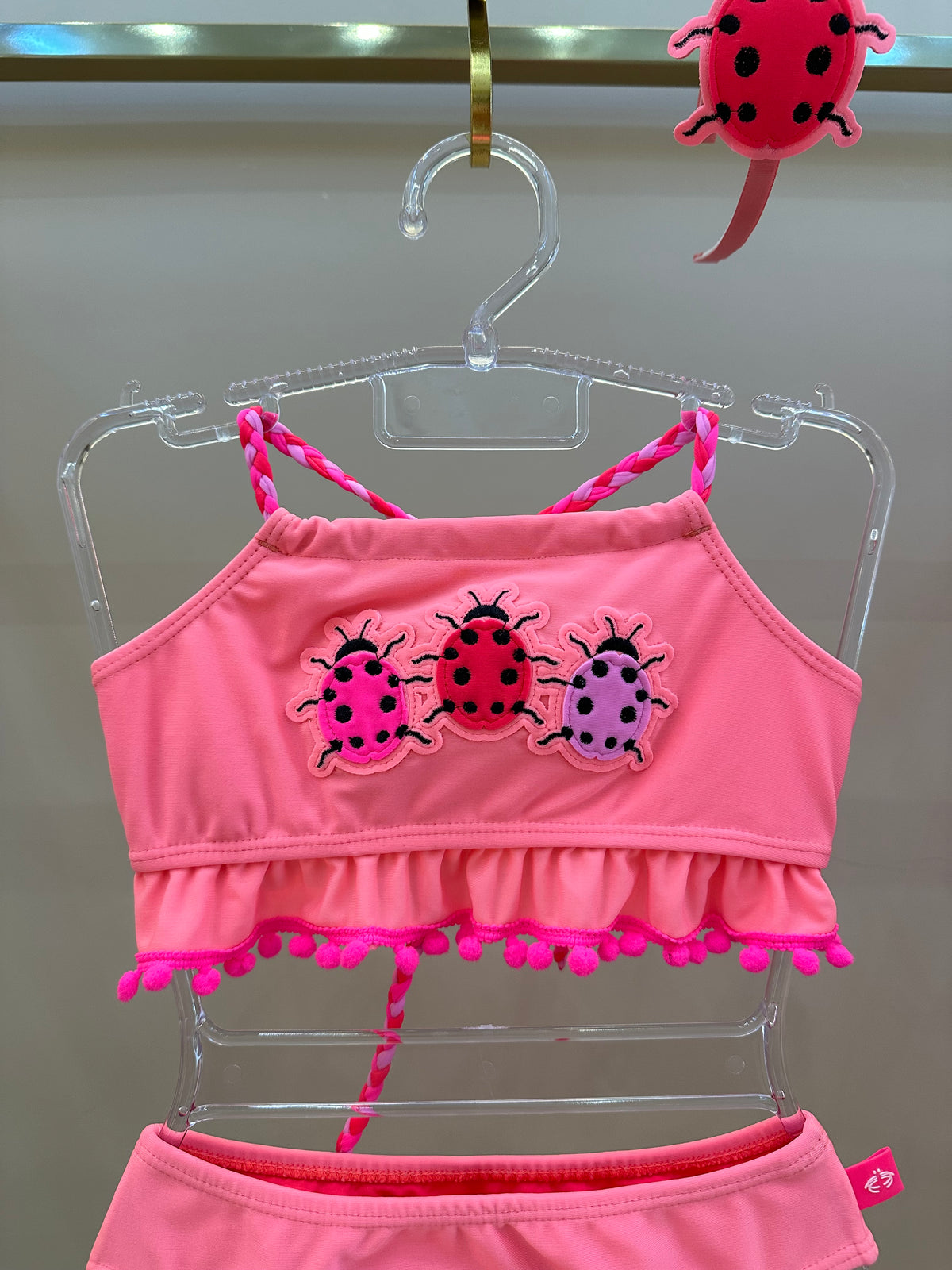 Biquíni Infantil Cropped Malu Est Joaninha - Siri Kids