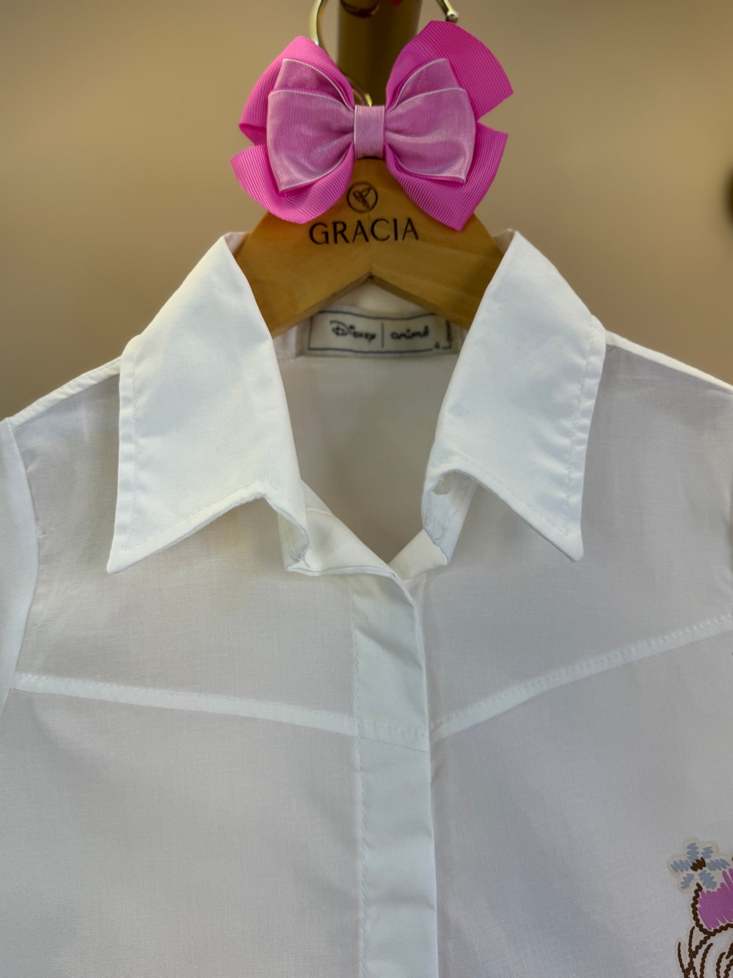 Conjunto Infantil Camisa Minnie Flores e Shorts-saia Sarja Rosa Girly - Animê Petite