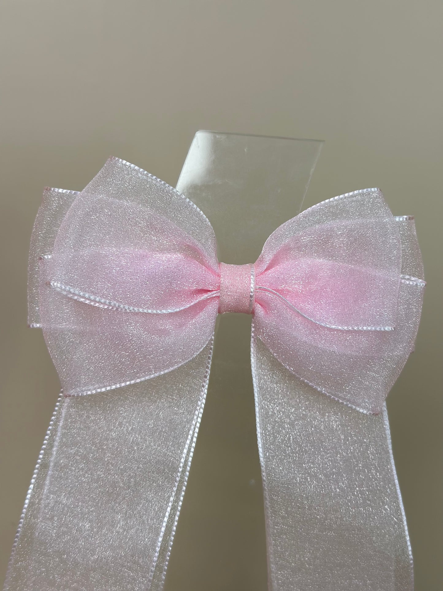 Laço Infantil Special Alongado All Organza Rosa Claro - Gracia