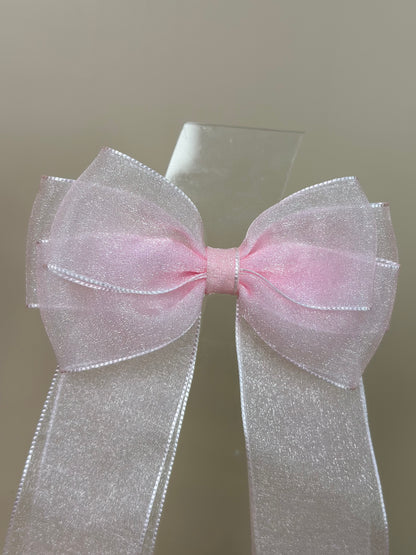 Laço Infantil Special Alongado All Organza Rosa Claro - Gracia