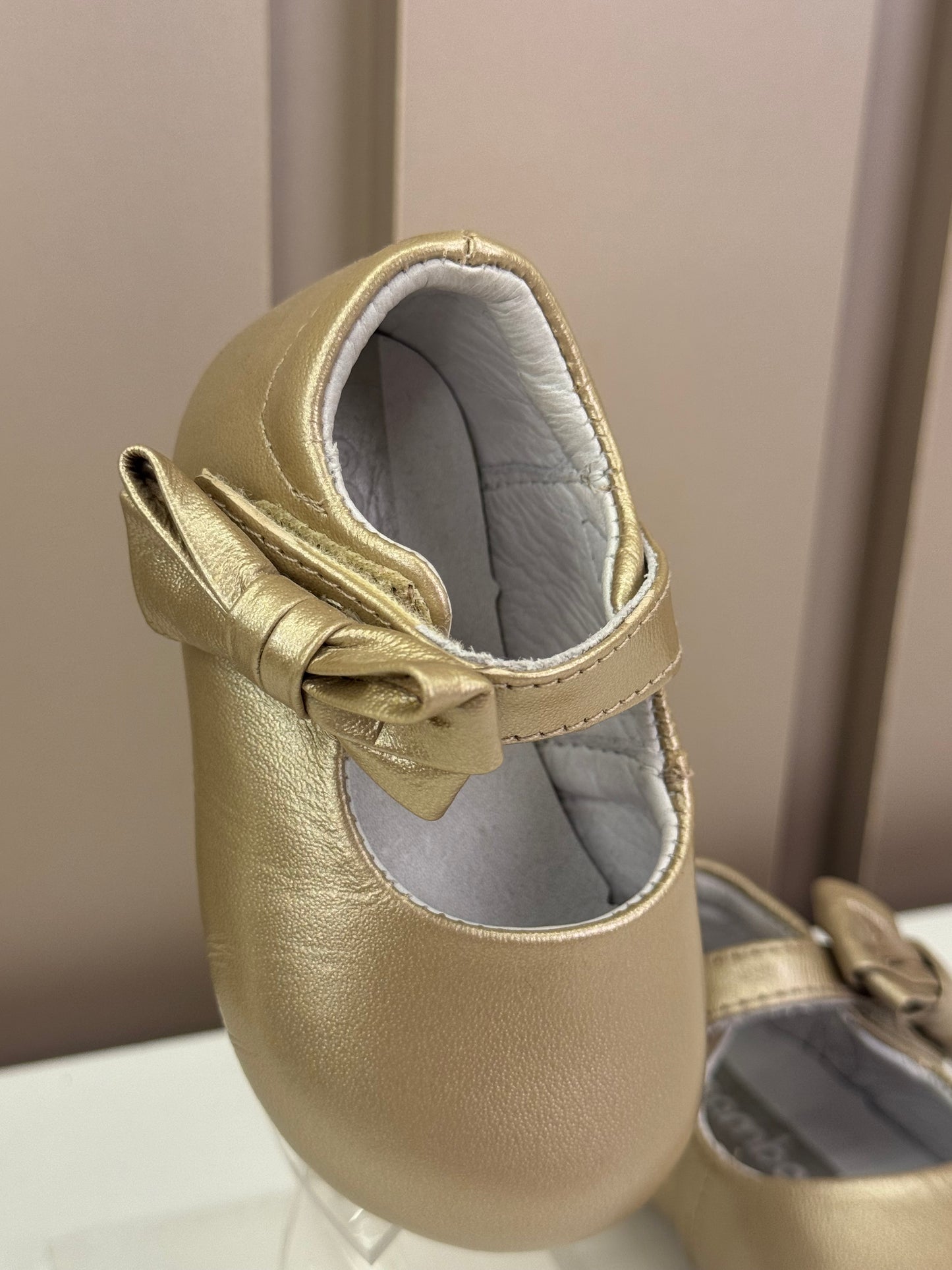 Sapatilha Bebê Stylish Glitter Champagne - Gambo