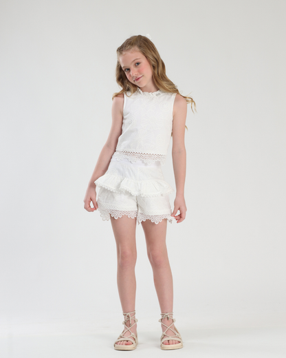 Conjunto Infantil Blusa e Short Laise - Luluzinha