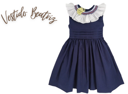 Vestido Infantil Clássico Algodão Beatriz Marinho - Gracia