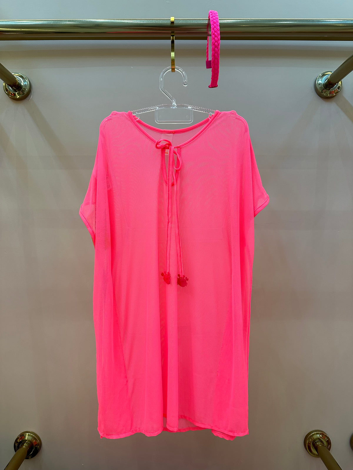 Kaftan Infantil Iris Rosa Fluor - Siri Kids