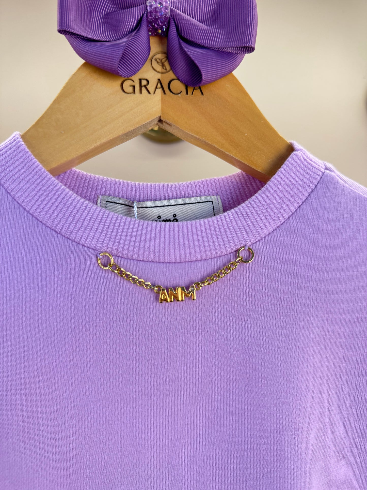 Vestido Infantil Lenço Lilás Orquídea - Animê
