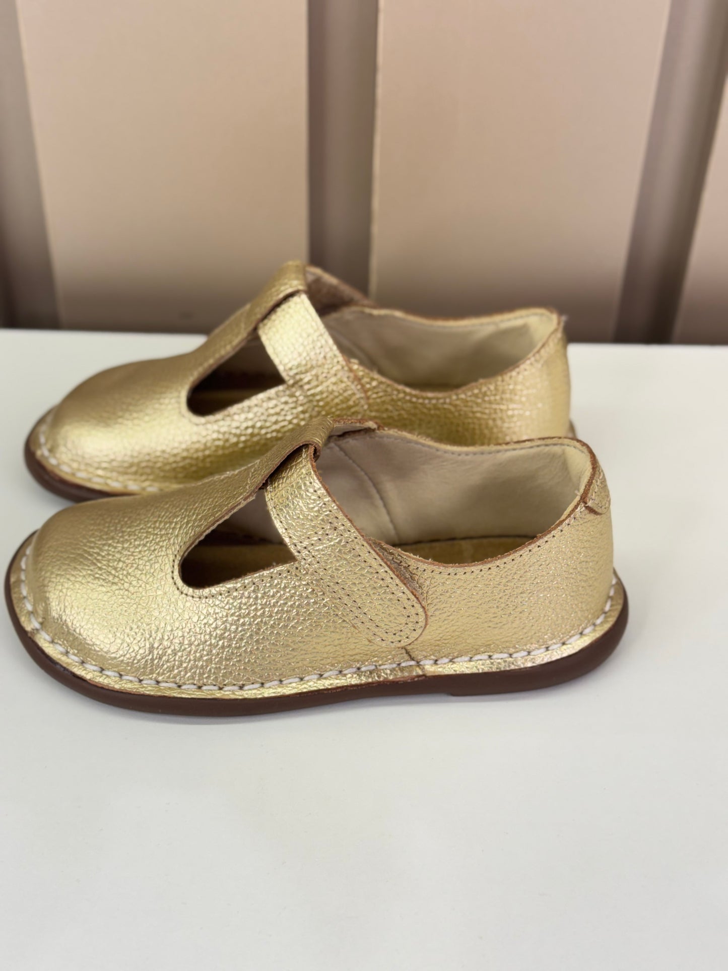Sapato Infantil Couro Colegial Dore - Petit Cheval