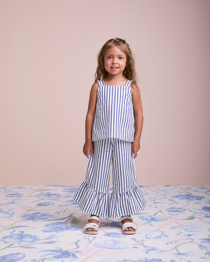 Conjunto Blusa e Calça Listra de Giz - Animê