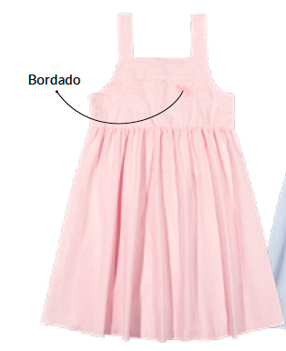 Vestido Fresh Listrado Rosa Charpey - Gracia