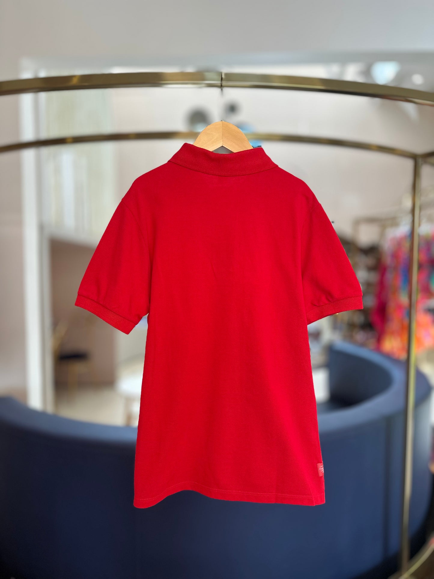 Polo Infantil Básica Piquet Fio Tinto Vermelha - Um Mais Um