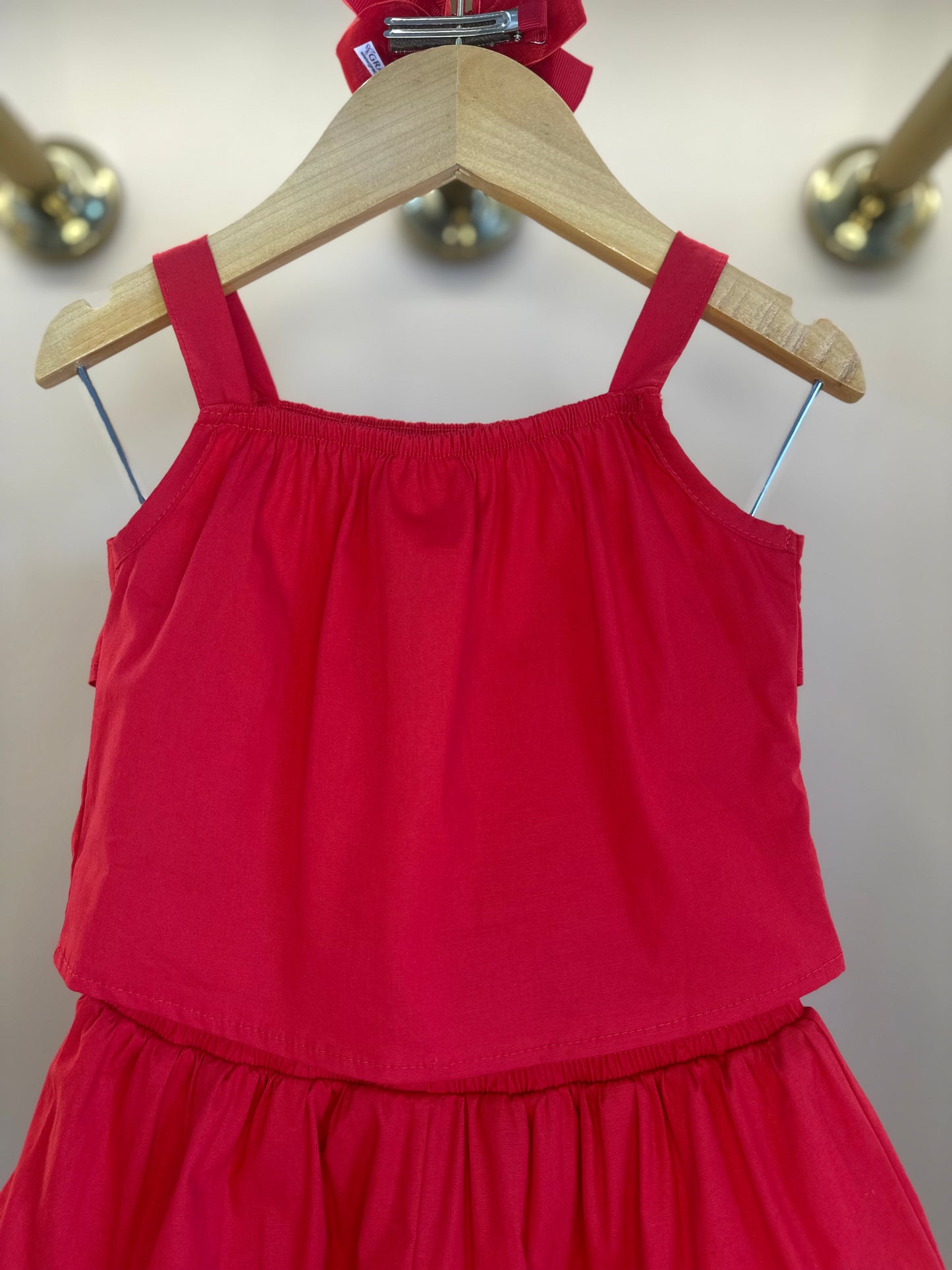 Conjunto Infantil Blusa Babados Mini Joia e Saia Flores - Momi