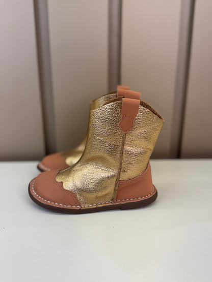 Bota Infantil Cow Peach e Cobre - Petit Cheval